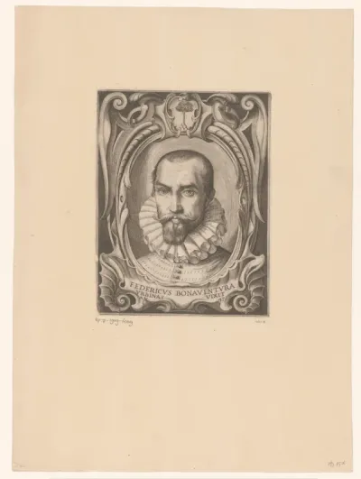 Portret van Federico Bonaventura op 47-jarige leeftijd