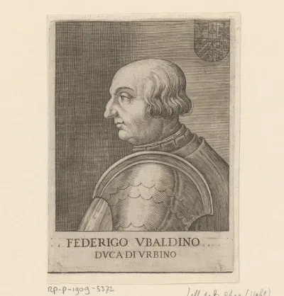 Portret van Federico da Montefeltro, hertog van Urbino
