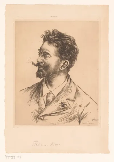 Portret van Félicien Rops