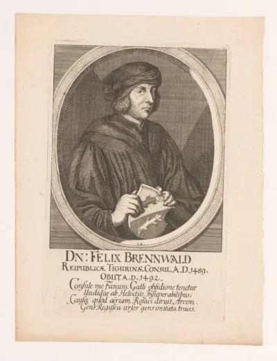 Portret van Felix Brennwald