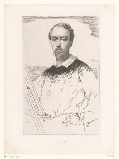 Portret van Félix François Georges Philibert Ziem