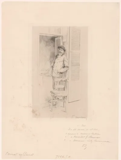 Portret van Félix Hilaire Buhot