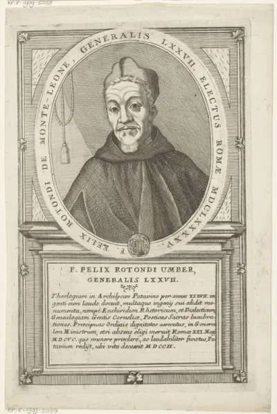 Portret van Felix Rotondi, 77ste Minister Generaal van de franciscaner orde