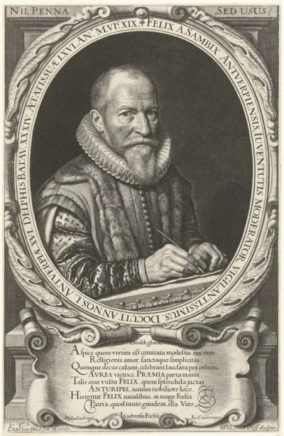 Portret van Felix van Sambix op 66-jarige leeftijd