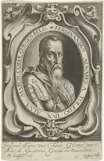 Portret van Ferdinand Alvarez de Toledo, hertog van Alva