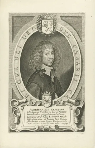 Portret van Ferdinand Ernst, graaf van Wallenstein