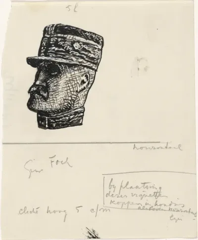 Portret van Ferdinand Foch