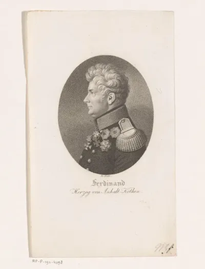Portret van Ferdinand Frederik van Anhalt-Köthen