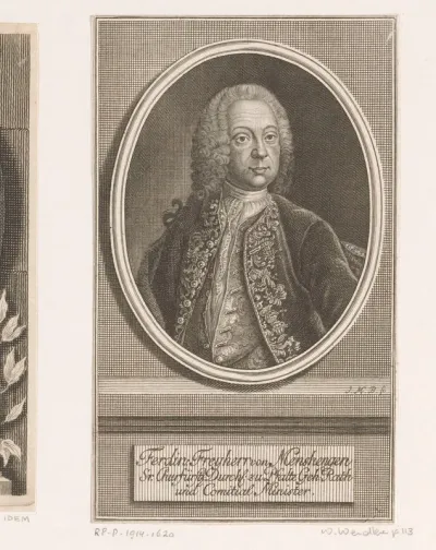 Portret van Ferdinand, Freiherr von Menshengen