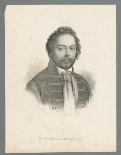 Portret van Ferdinand Freiligrath