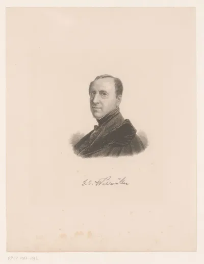 Portret van Ferdinand Georg Waldmüller