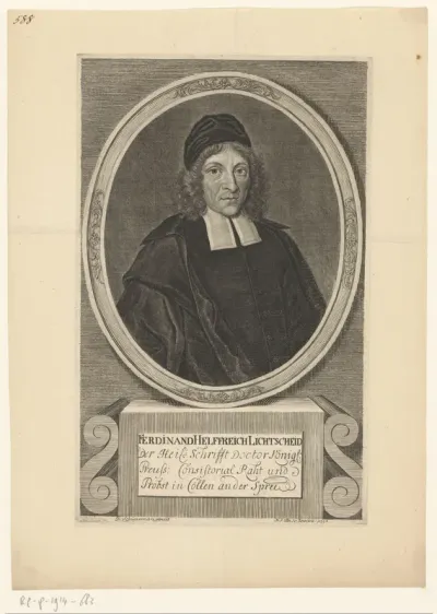 Portret van Ferdinand Hellfreich Lichtscheid