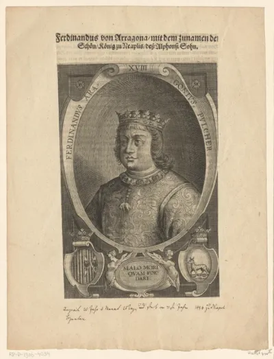 Portret van Ferdinand I, Koning van Napels