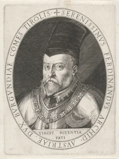 Portret van Ferdinand II van Tirol, aartshertog van Oostenrijk