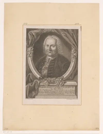 Portret van Ferdinand Jakob Baier