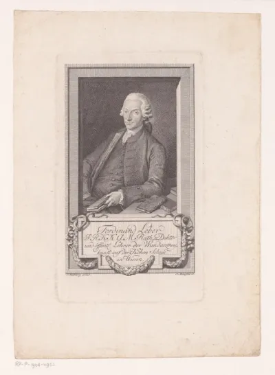 Portret van Ferdinand Joseph von Leber