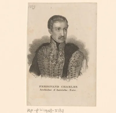 Portret van Ferdinand Karel Jozef van Oostenrijk-Este