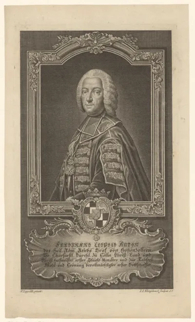 Portret van Ferdinand Leopold Anton von Hohenzollern-Sigmaringen