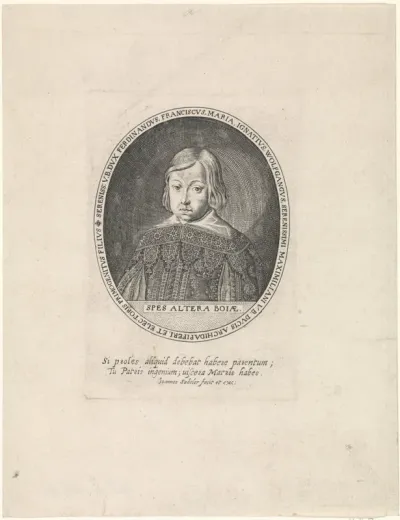 Portret van Ferdinand Maria van Beieren als kind