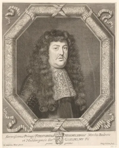 Portret van Ferdinand Maximiliaan van Baden-Baden