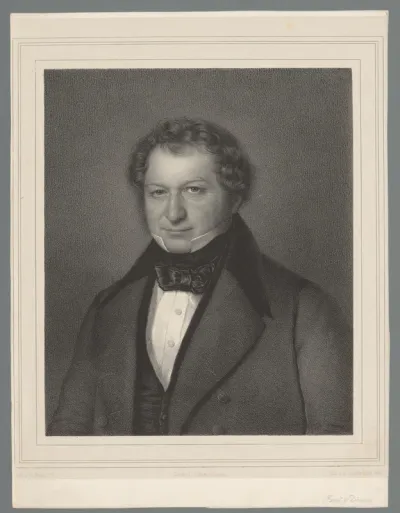 Portret van Ferdinand Traugott Flinsch