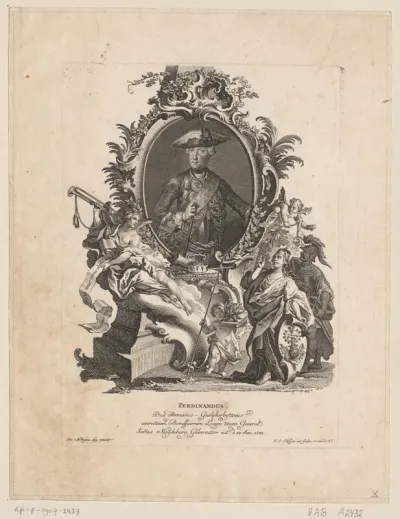Portret van Ferdinand van Brunswijk-Wolfenbüttel