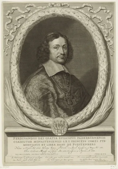 Portret van Ferdinand van Fürstenberg, prins-bisschop van Paderborn