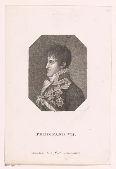 Portret van Ferdinand VII, koning van Spanje