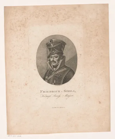 Portret van Ferdinand von Schill
