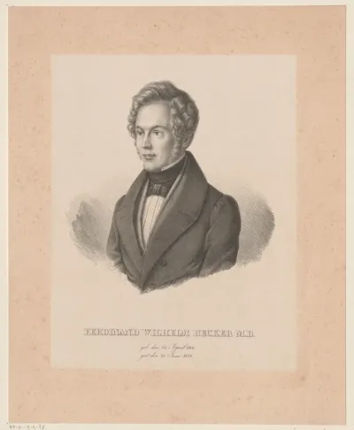 Portret van Ferdinand Wilhelm Becker
