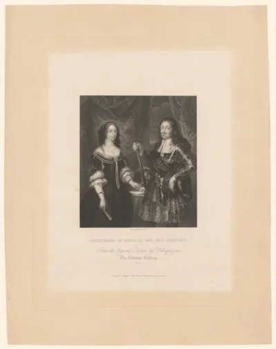 Portret van Ferdinando II de Medici en Vittoria della Rovere