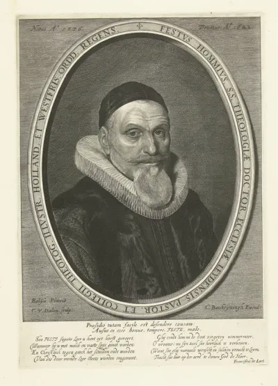 Portret van Festus Hommius