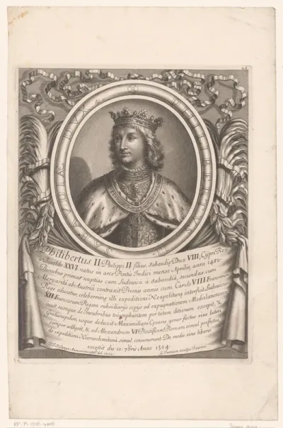 Portret van Filibert II