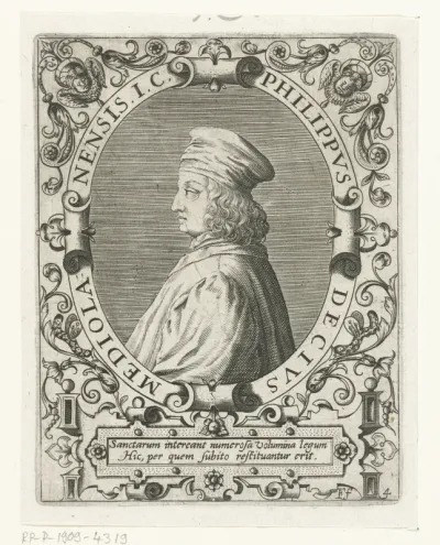 Portret van Filippo Decio