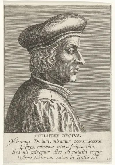 Portret van Filippo Decio