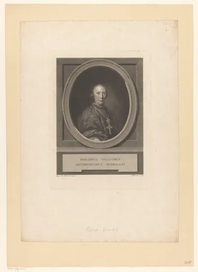 Portret van Filippo Maria Visconti, aartsbisschop van Milaan