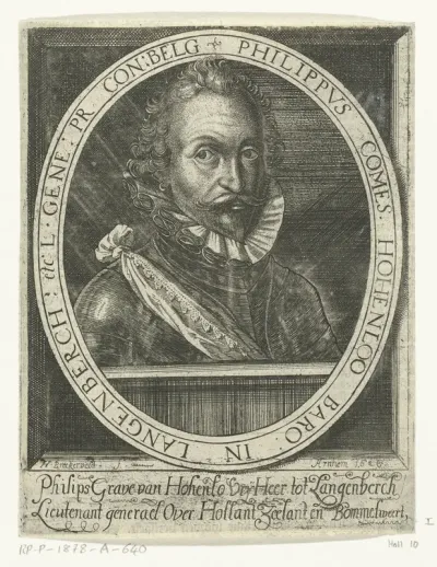 Portret van Filips graaf van Hohenlohe zu Langenburg