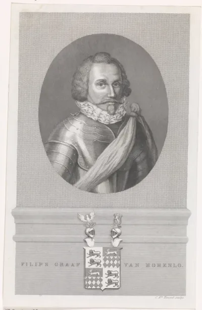 Portret van Filips, graaf van Hohenlohe