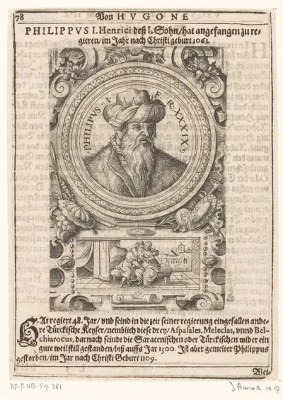 Portret van Filips I, koning van Frankrijk