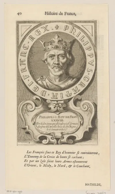 Portret van Filips I, koning van Frankrijk