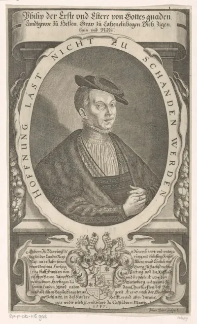 Portret van Filips I van Hessen