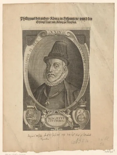 Portret van Filips II, koning van Napels