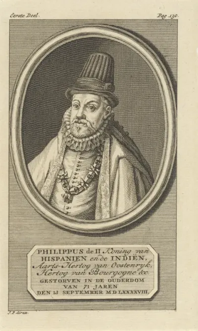 Portret van Filips II, koning van Spanje
