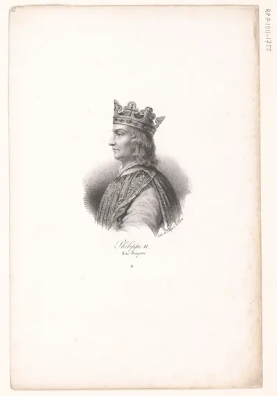 Portret van Filips II van Frankrijk