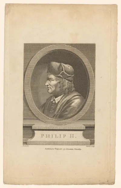 Portret van Filips II van Frankrijk