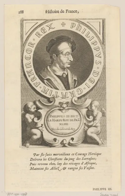 Portret van Filips III, koning van Frankrijk
