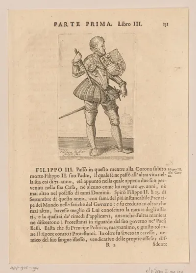 Portret van Filips III, koning van Spanje
