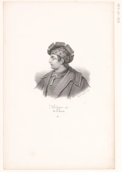 Portret van Filips III van Frankrijk