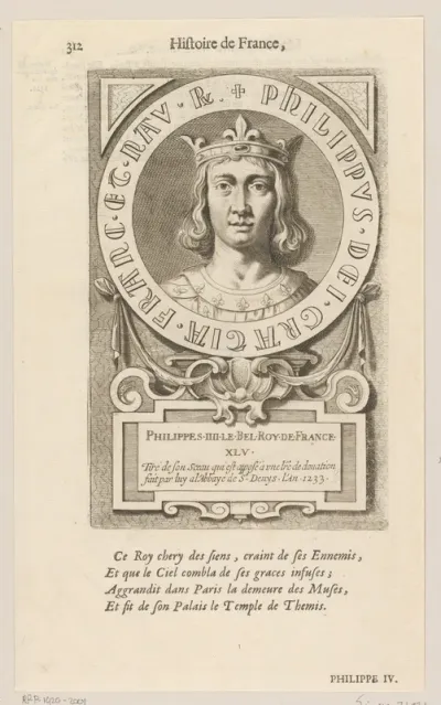 Portret van Filips IV, koning van Frankrijk