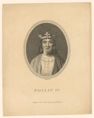 Portret van Filips IV, koning van Frankrijk